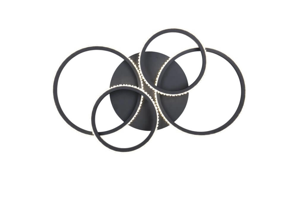 Design ceiling lamp Cires black Trio 4017807600964