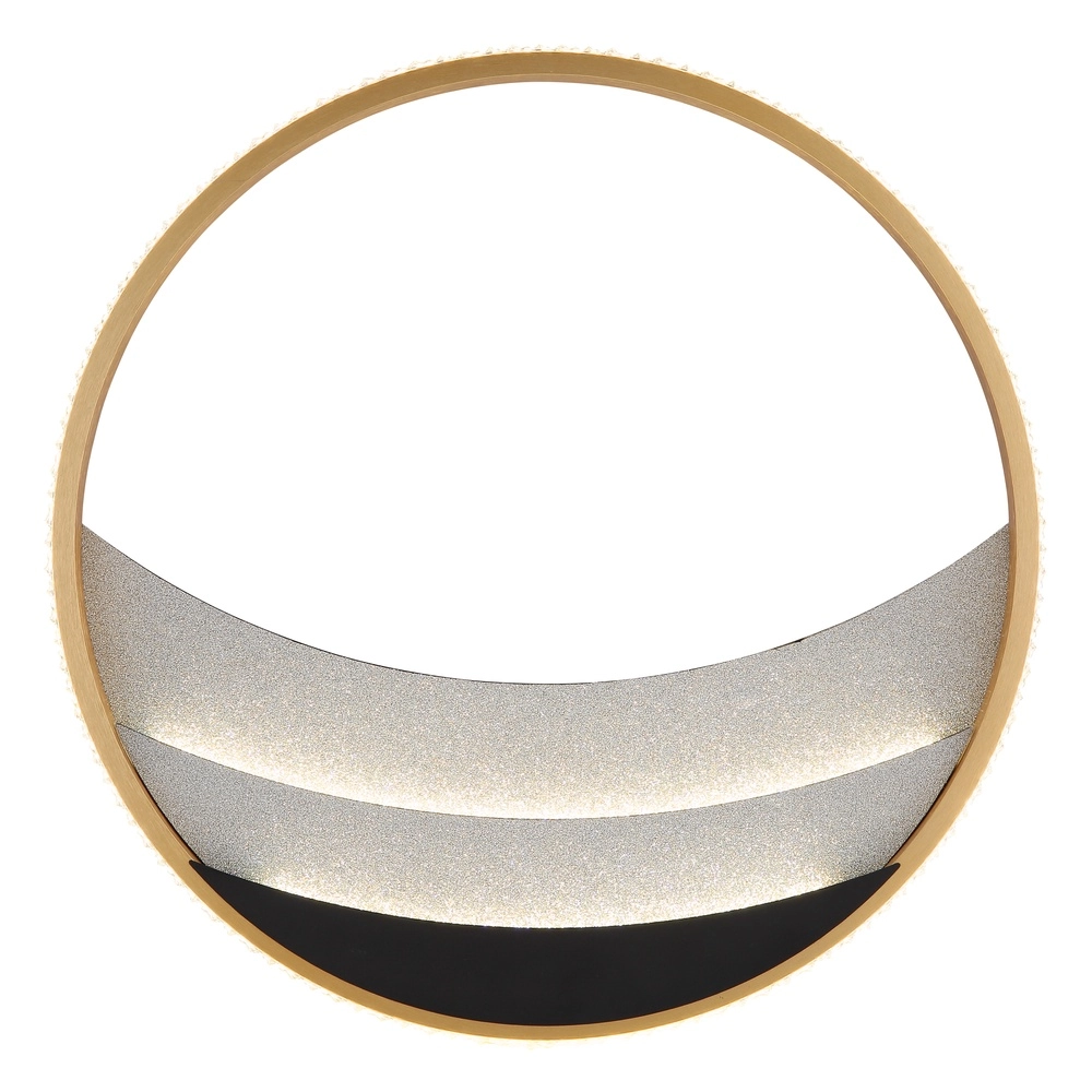 Unique ceiling lamp Constance black with gold Ø 41cm Globo 9007371566846