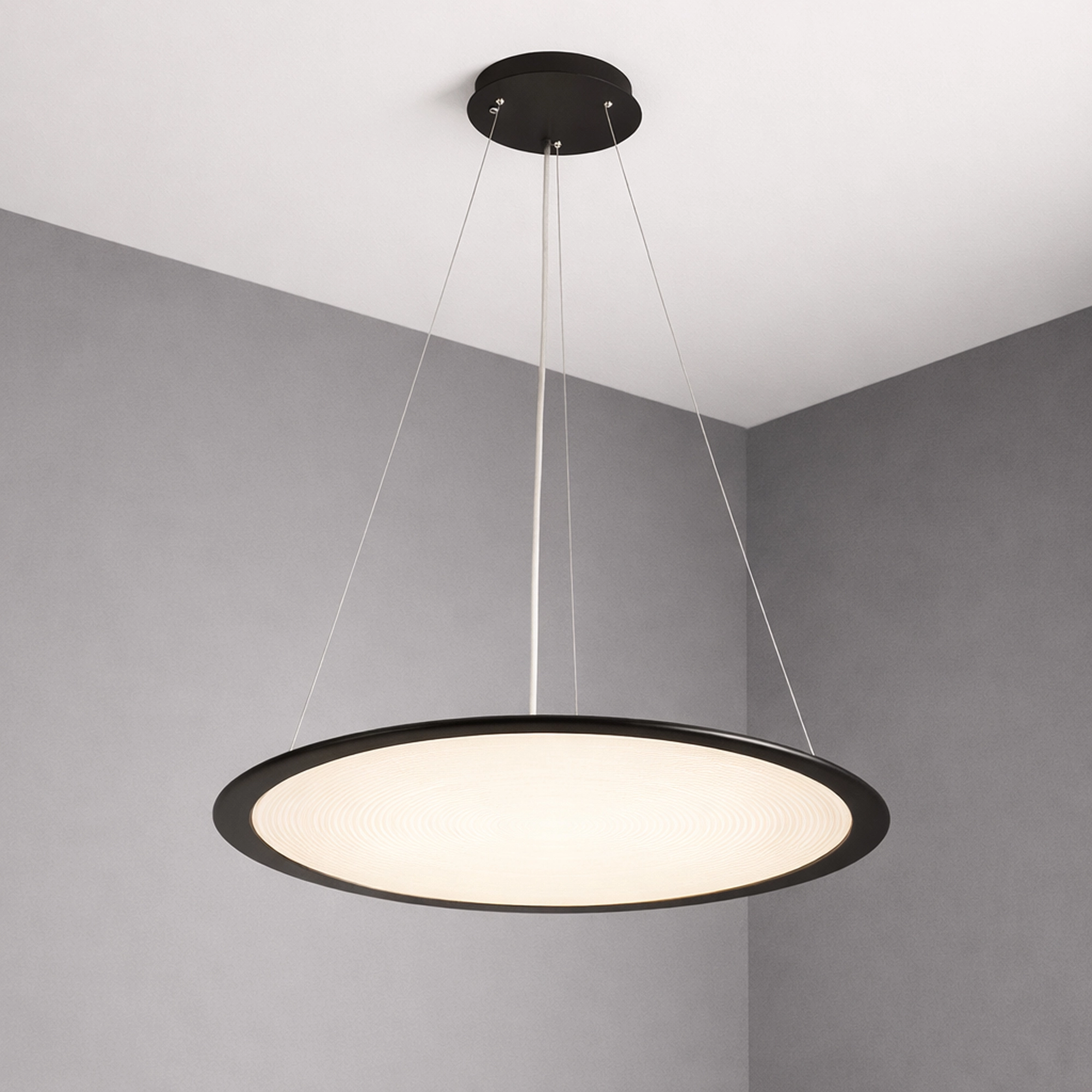 Pendant lamp Vistina Ø 58cm black