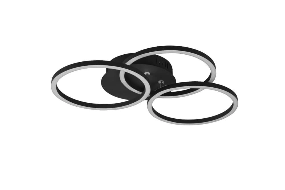 Ceiling lamp Circle 3-ring black