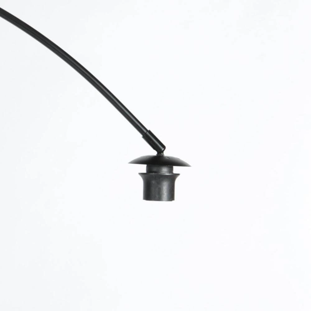 Floor lamp Curve black with coarse white shade Ø 50cm Steinhauer 8712746179484