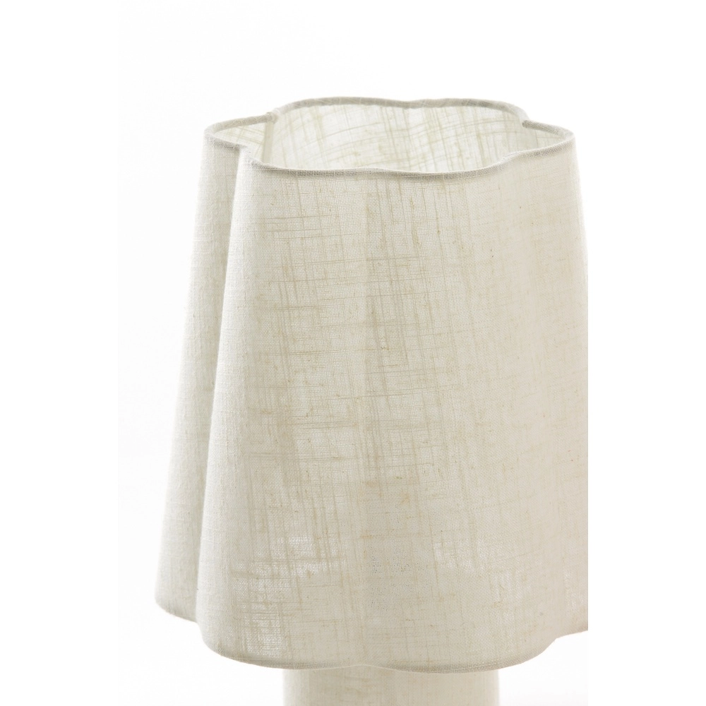 Table lamp Musaby Organic shape - Natural linen Light & Living 8717807784249