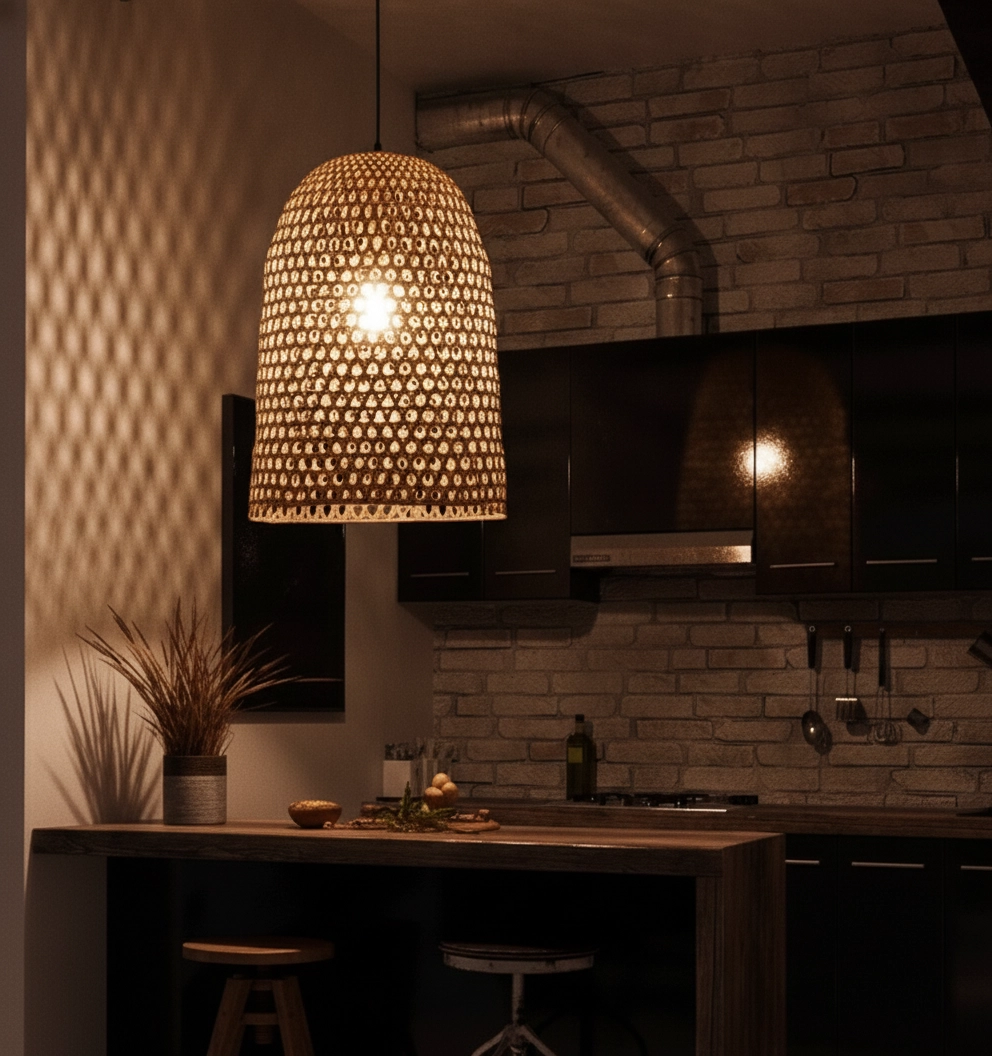 Pendant lamp Aurora rattan Ø 40.5cm