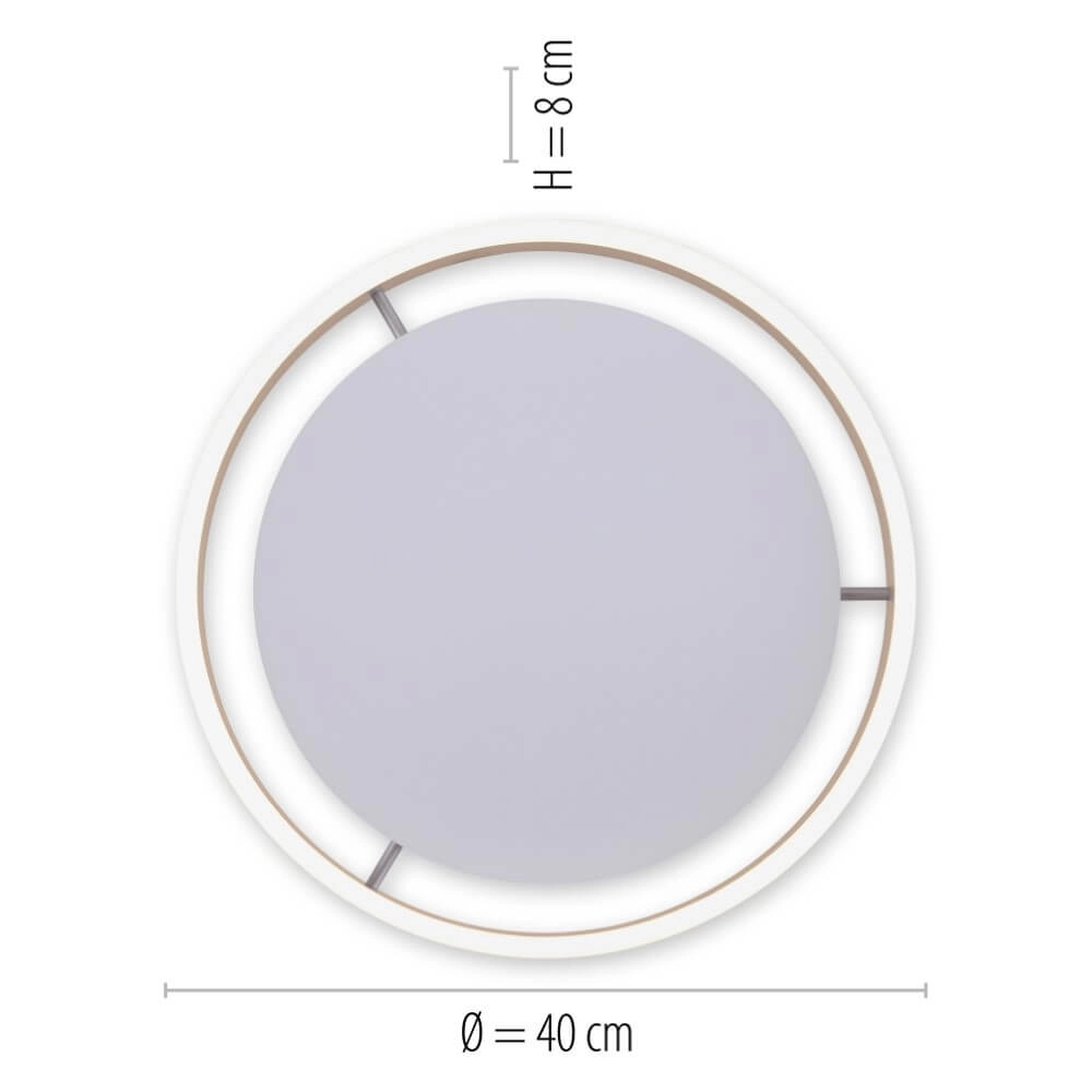 Ceiling lamp Q-Vito Ø 40cm brass Paul Neuhaus 4012248333860