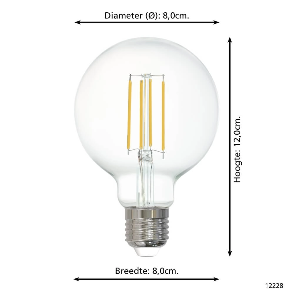 LED lamp bulb Zigbee - E27 - 6 watt - 2700K - G80 Eglo 9002759122287