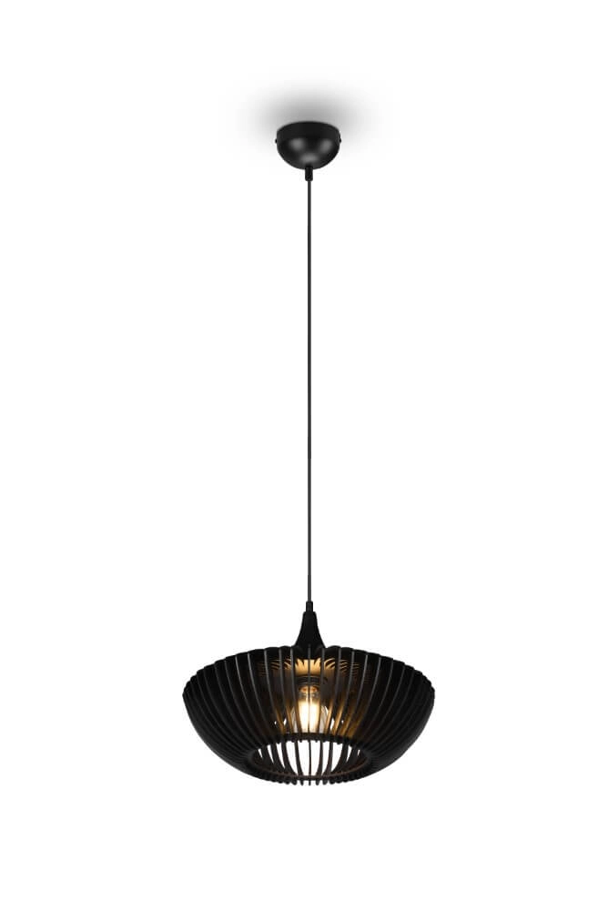 Modern black pendant lamp Colino Ø 40cm Trio 4017807540246
