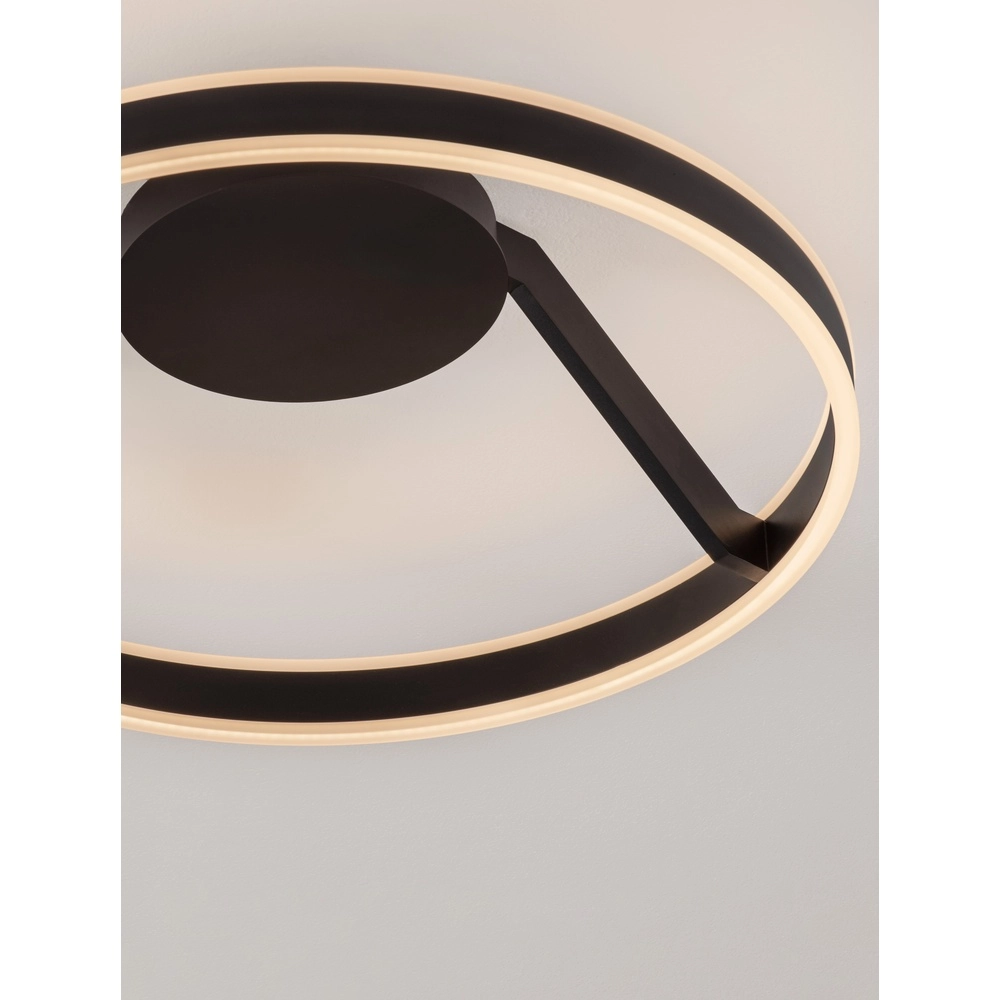 Ceiling lamp Bianco black Ø 60cm Lyora 5212017473837