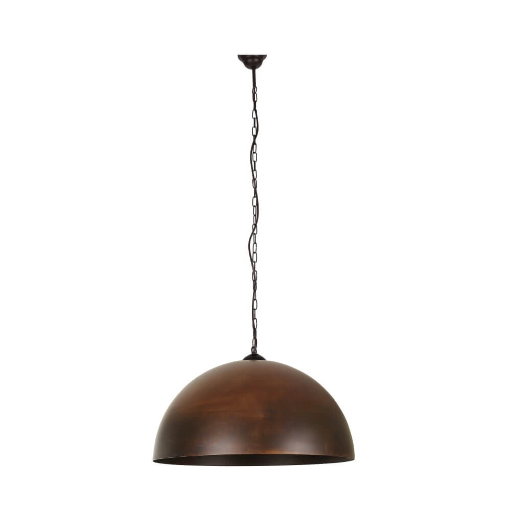 Rusty pendant lamp Hemisphere Rust L Ø 50cm Lyora 5903139636896