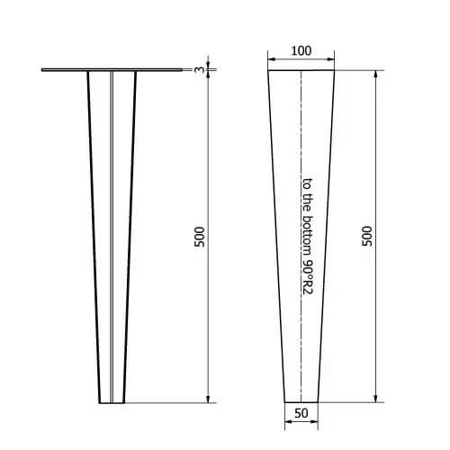 Mounting spike Rig 1 galvanized metal KS Verlichting 8714732581806