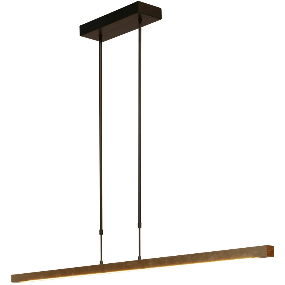 Black hanging lamp Real 3 with gold 130cm Masterlight 8718121220475