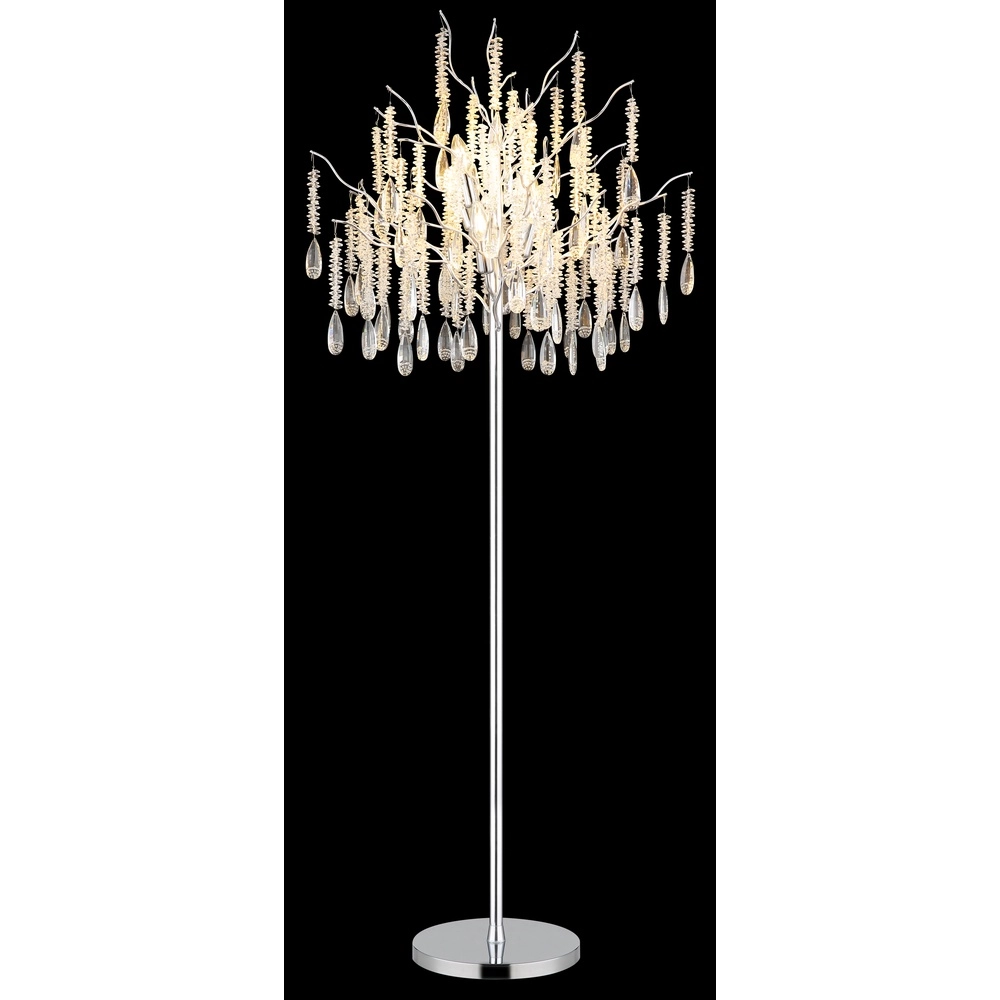 Floor lamp Kinga silver grey Ø 55cm Globo 9007371570010
