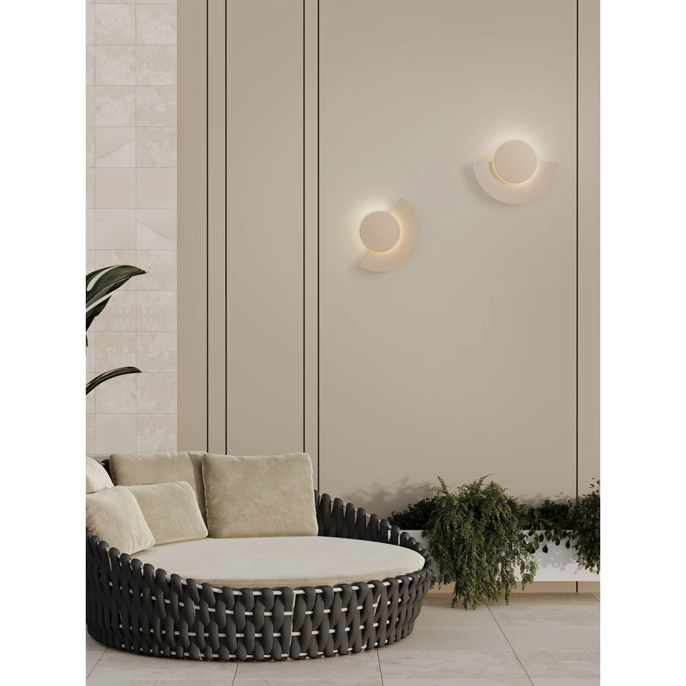 Modern wall lamp Gloo sand brown - 3000K