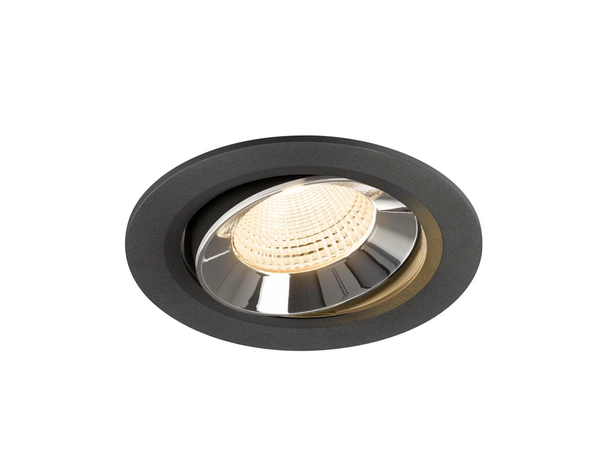 Recessed spotlight Numinos Move L black/chrome 2700K - 55deg