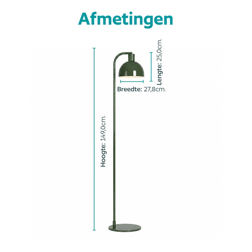 Floor lamp Cazalilla Green