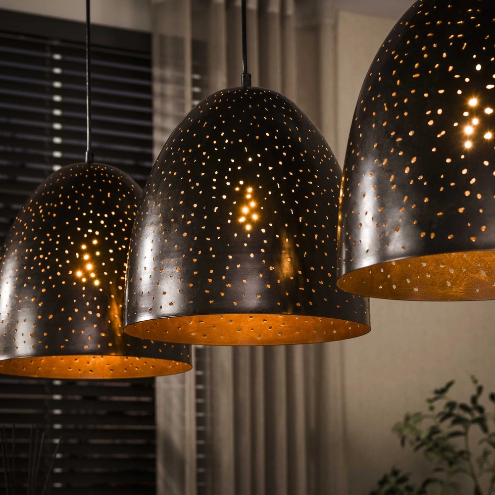 Dining room pendant lamp Kosmos 3L - E27 - Urban brown Lyora 8716803512238
