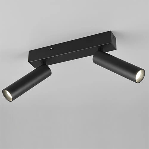 Slim ceiling spotlight Ambala 2x LED - Black