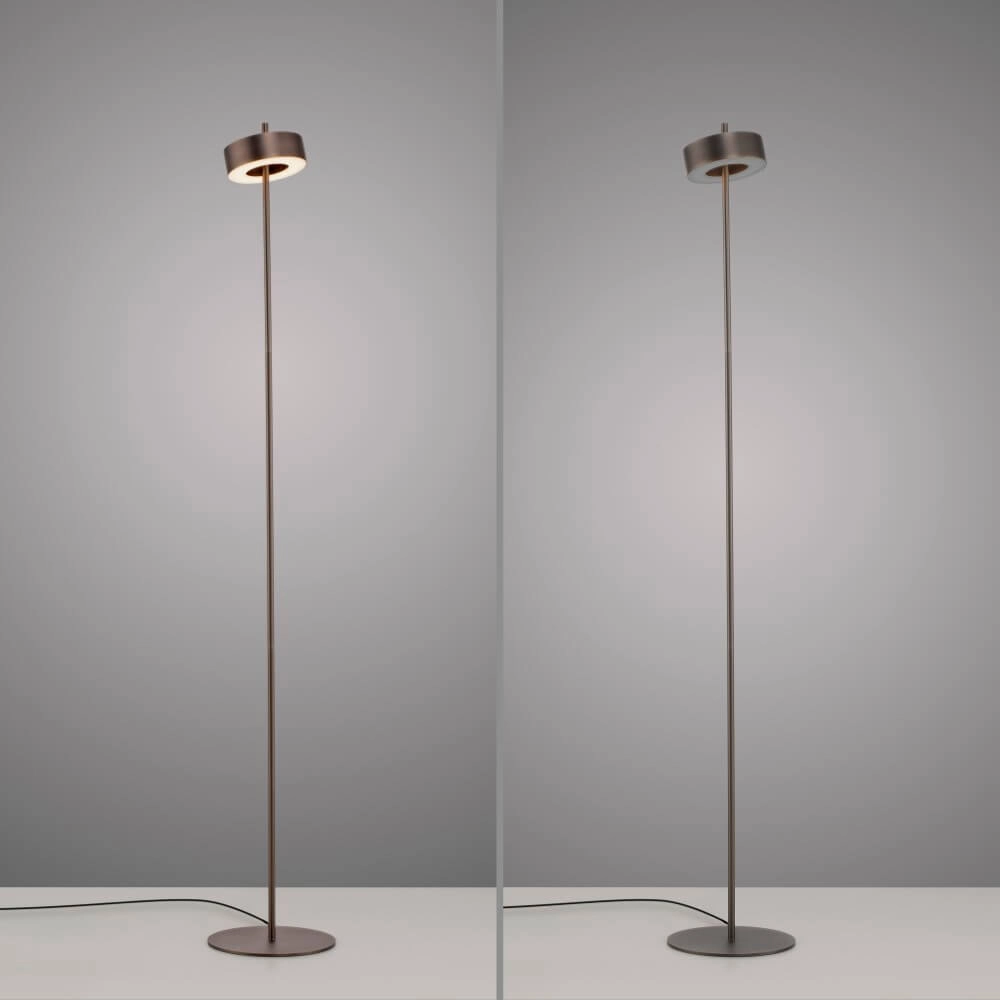 Floor lamp Q-Rotate Design brown Paul Neuhaus 4012248383230