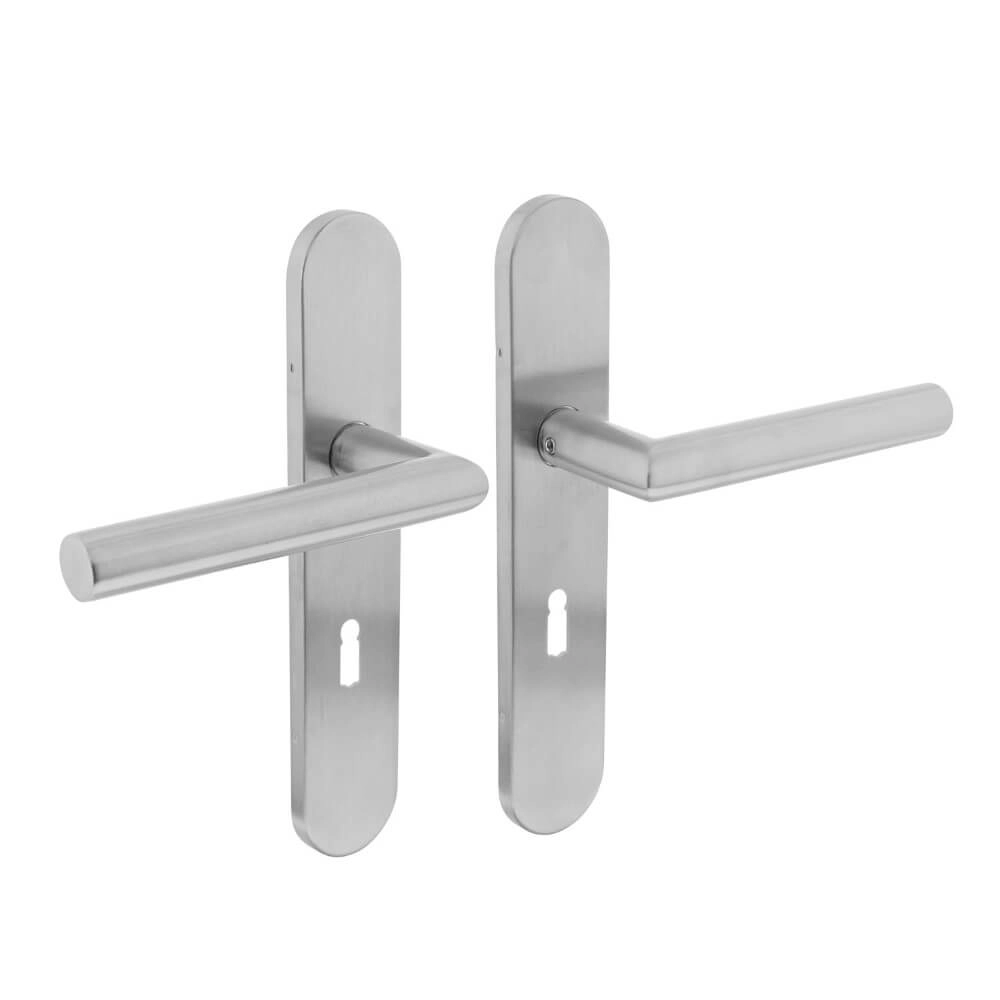 Tight door handle Hoek 90 Keyhole 56mm Stainless Steel