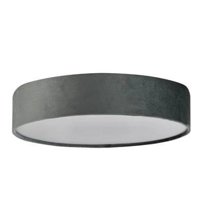 Ceiling lamp Drum Pleat 50cm velvet anthracite Searchlight 5053423187242