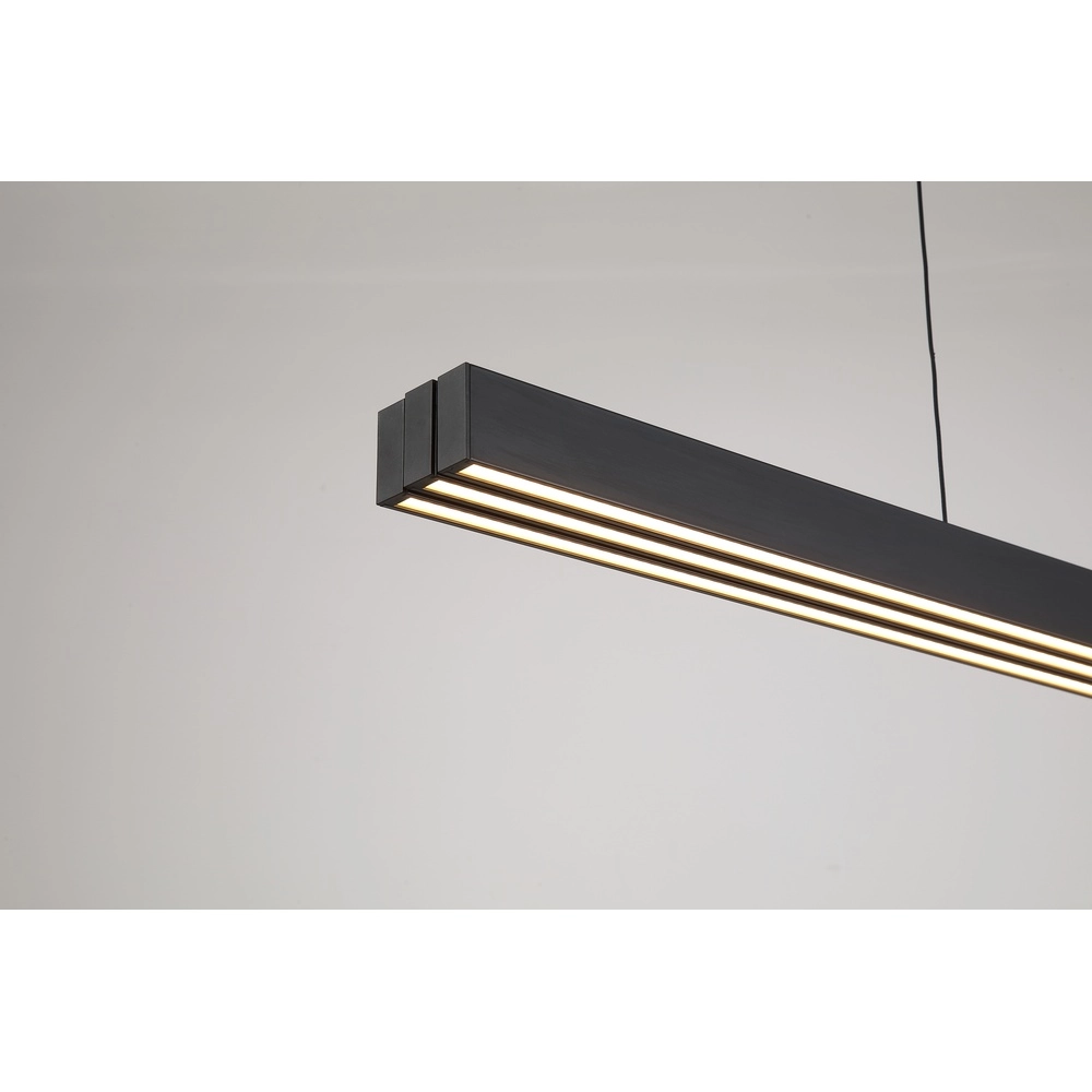 Pendant lamp Linear Adjustable Black Searchlight 5053423301938