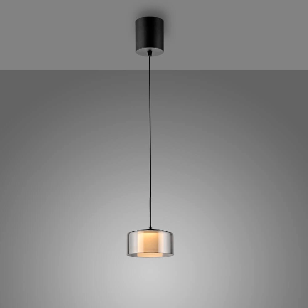 Black pendant lamp Rika modern Paul Neuhaus 4012248383063