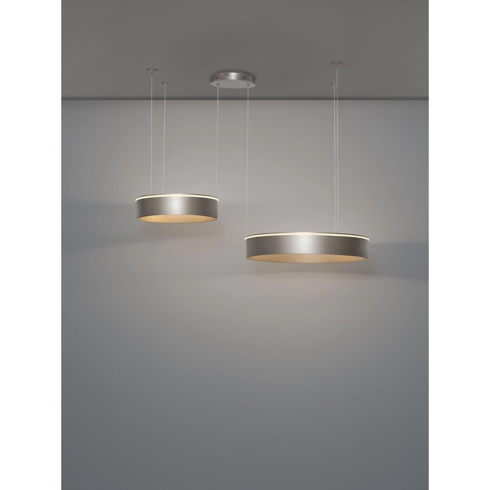 Modern pendant lamp Olivia Double nickel Lyora 5212017494276