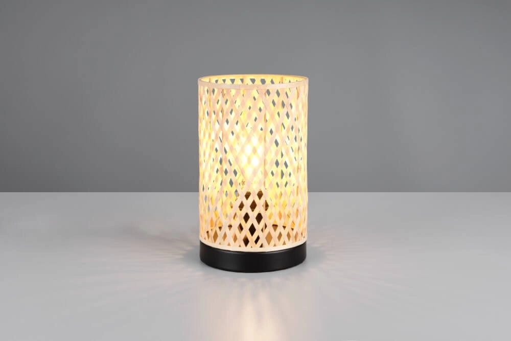 Cream table lamp Laurent with black Ø 14cm Trio 4017807637595