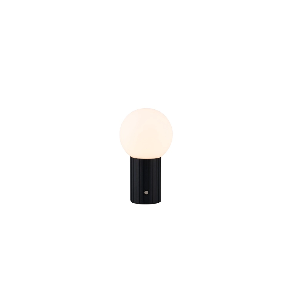 Rechargeable table lamp Tauris black and white