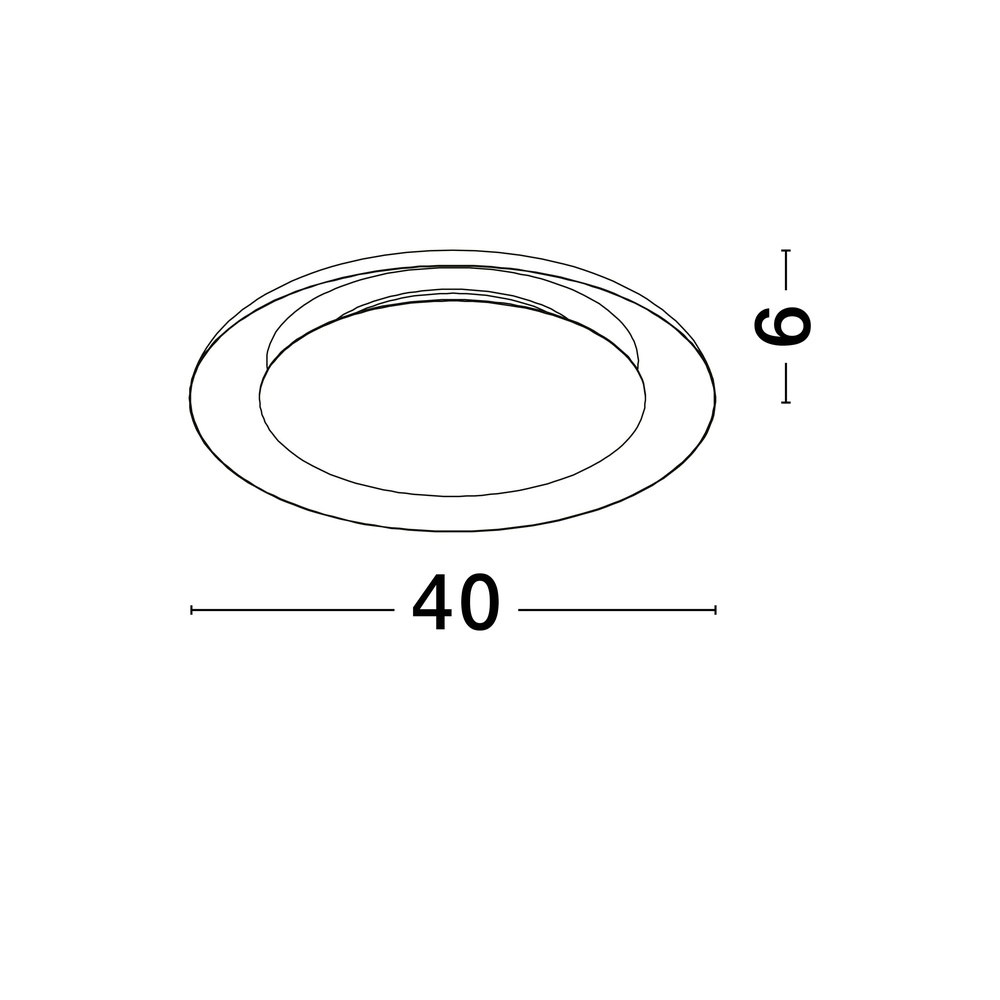 Design ceiling lamp Epos Ø 40cm black with white Lyora 5212017463173