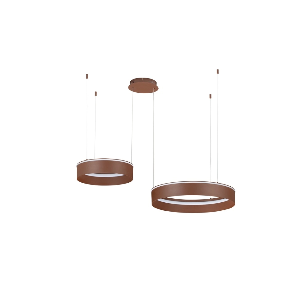 Modern pendant lamp Olivia double brown Lyora 5212017494283