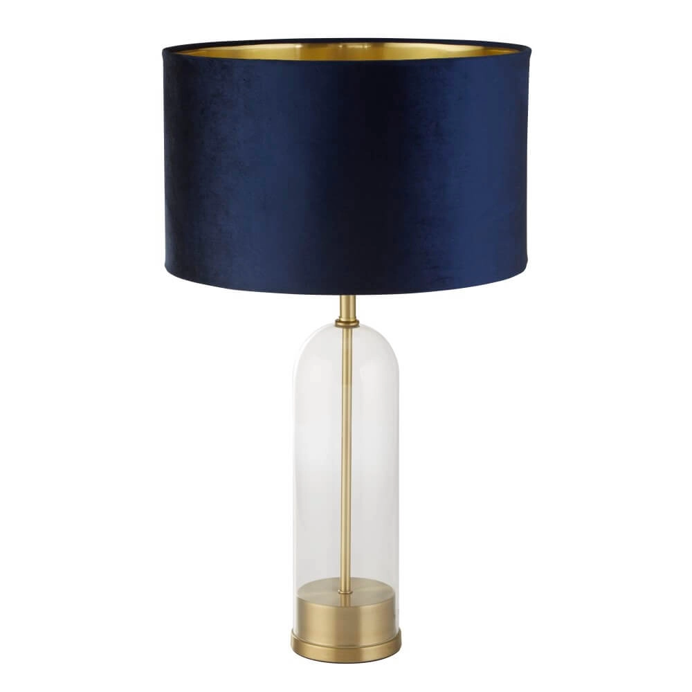 Table lamp Oxford with dark blue hood