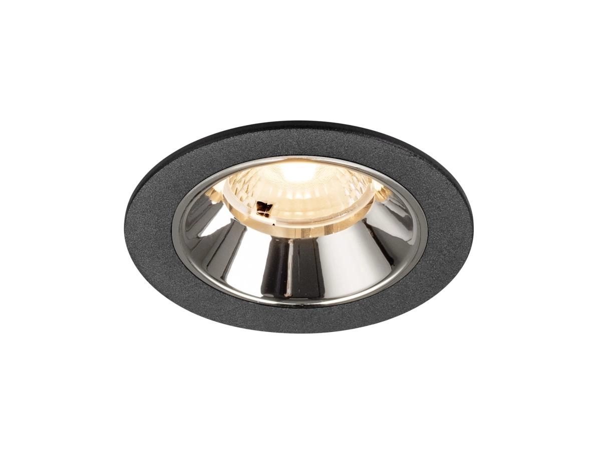 Recessed spotlight Numinos S black/chrome 2700K - 40deg