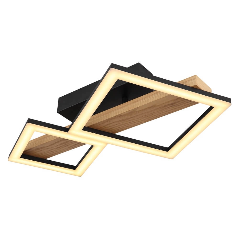 Modern ceiling lamp Dustin black 48cm