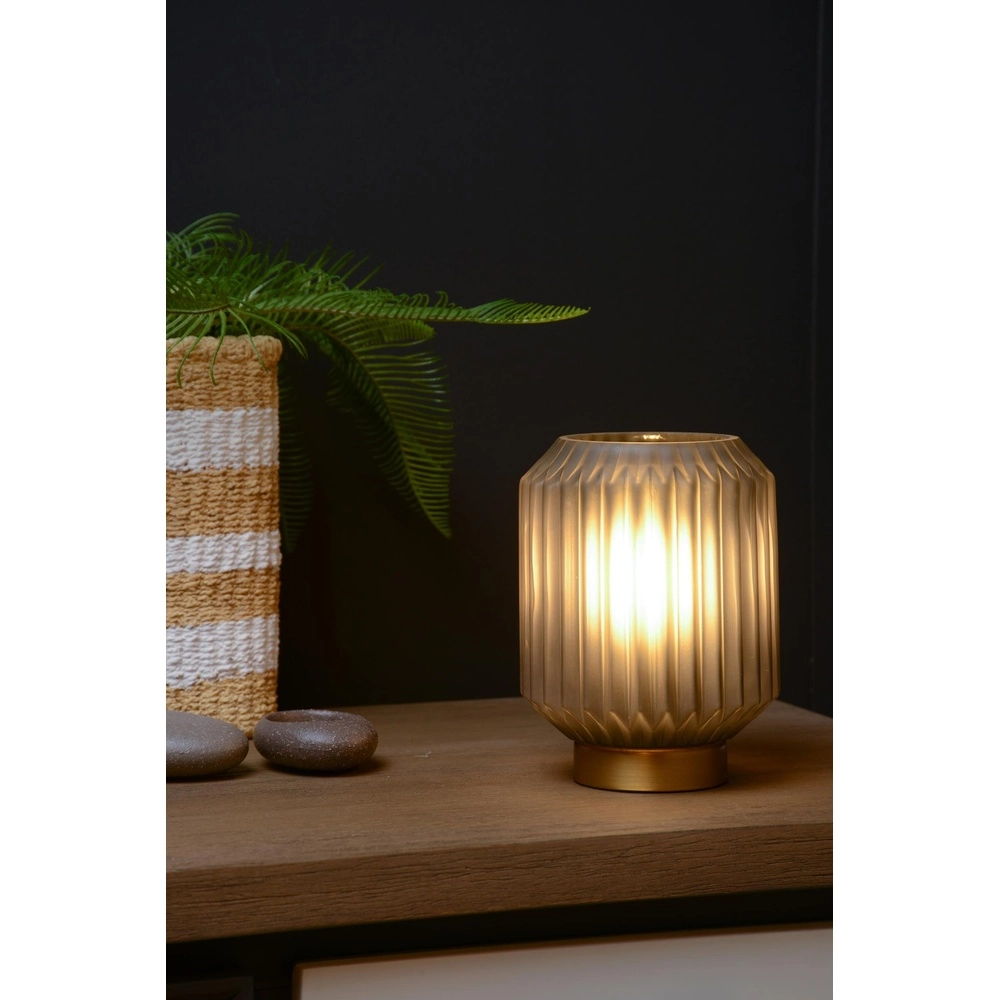 Table lamp Sueno grey Lucide 5411212451484