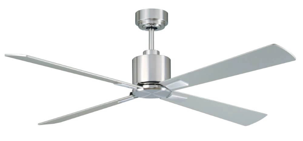 Stainless steel ceiling fan Airfusion Climate I Ø 132cm