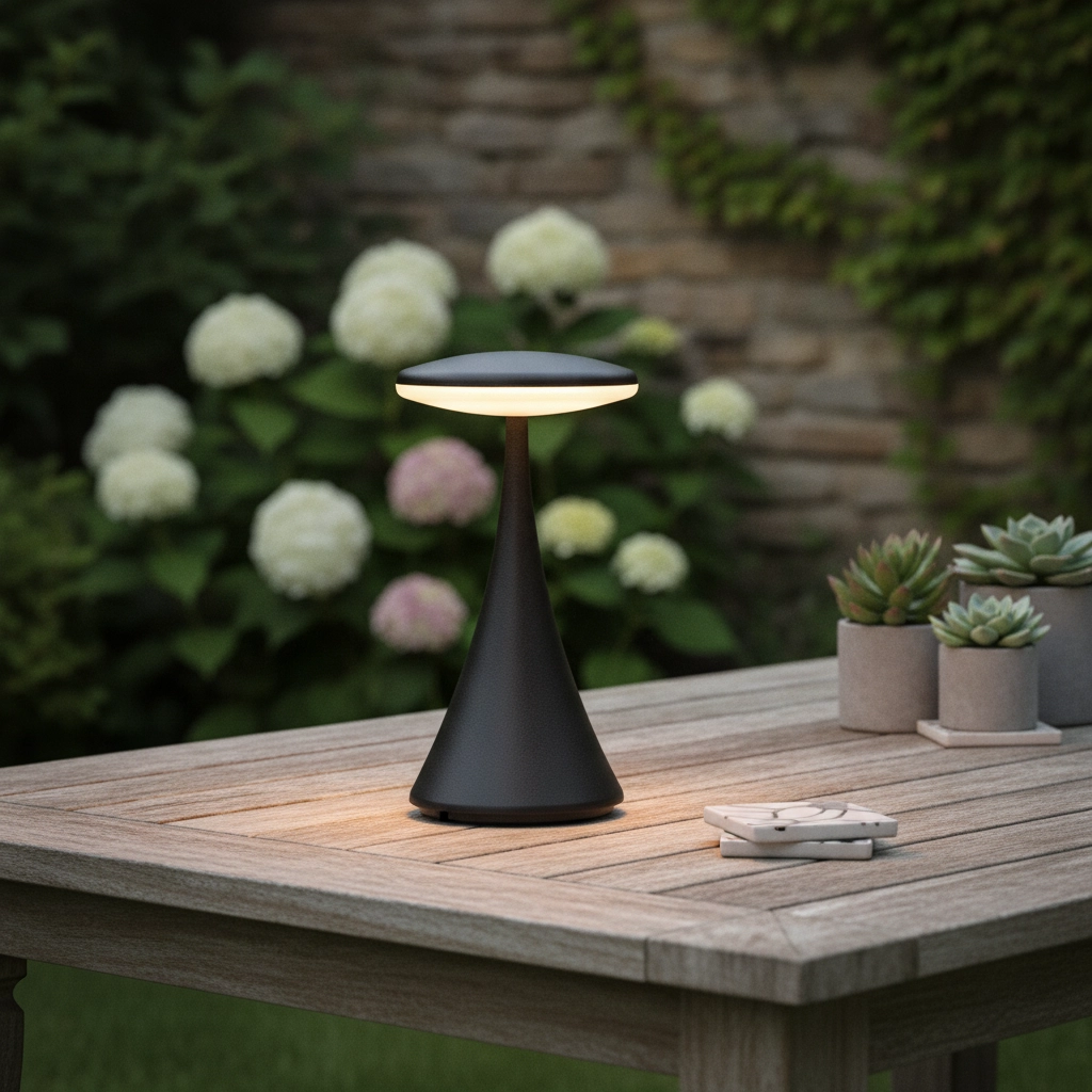 Table lamp Elbo black rechargeable with USB