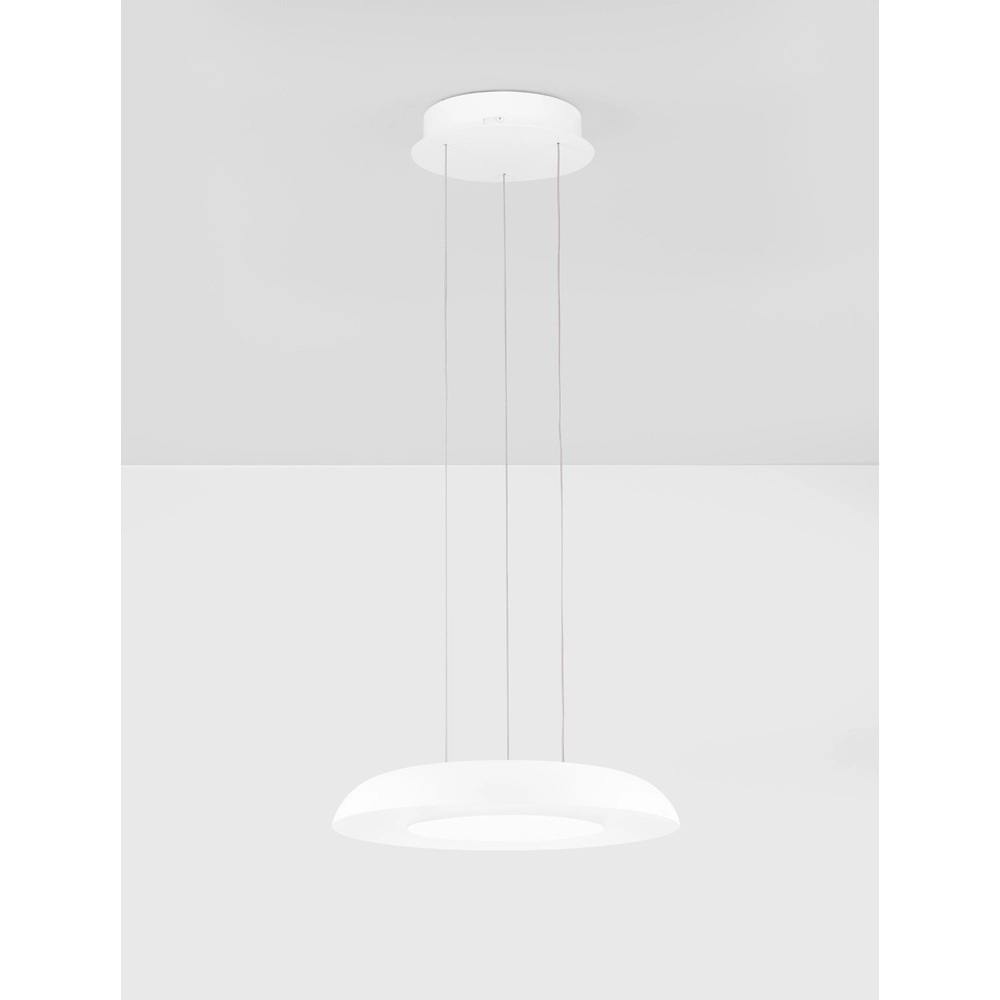 Modern pendant lamp Ormi Ø 40cm white Lyora 5212017463227