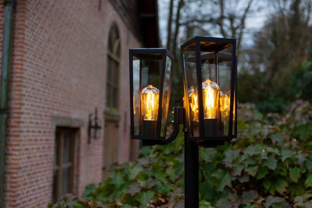 Unique garden lamp Pine 3-light black Lutec 6939412070667