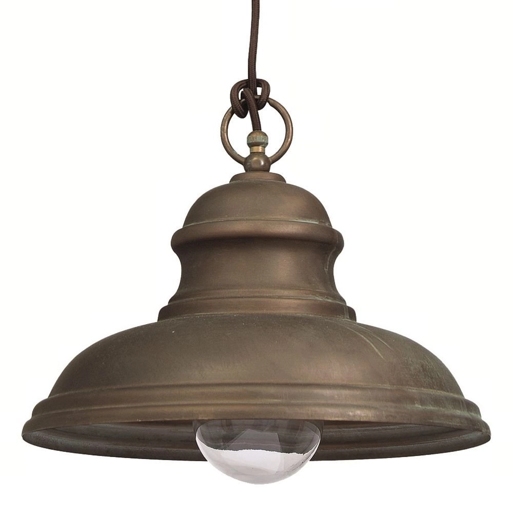 Porch hanging lamp Veranda 4 32cm copper brown Franssen 8021035005763