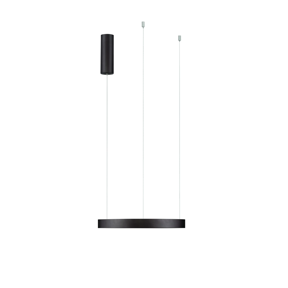 Sleek pendant lamp Perrine Ø 40cm coffee brown Lyora 5212017438928