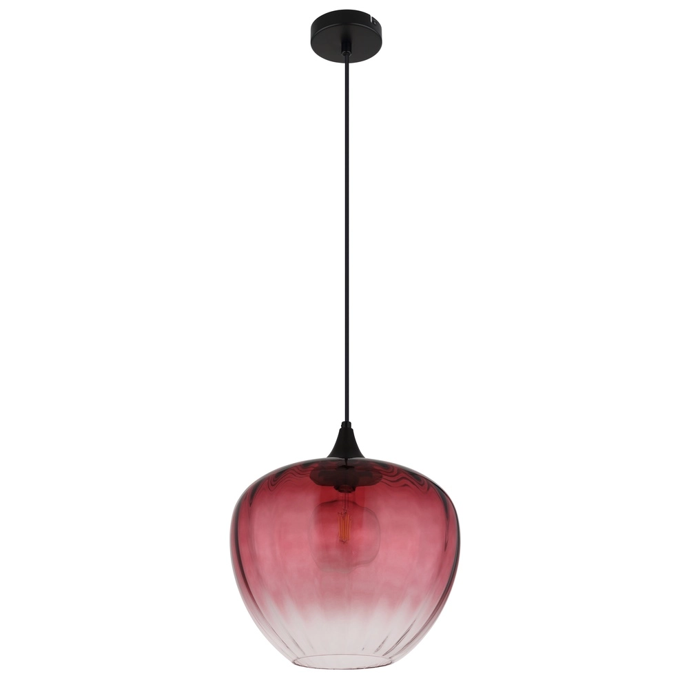 Pendant lamp Sander red glass Globo 9007371515127