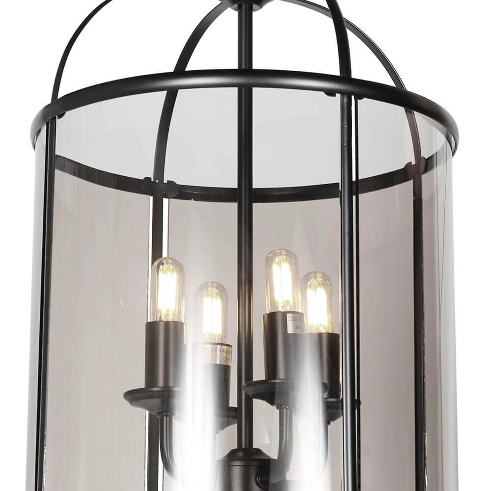 Classic pendant lamp Pimpernel black 4-lights Steinhauer 8712746174205