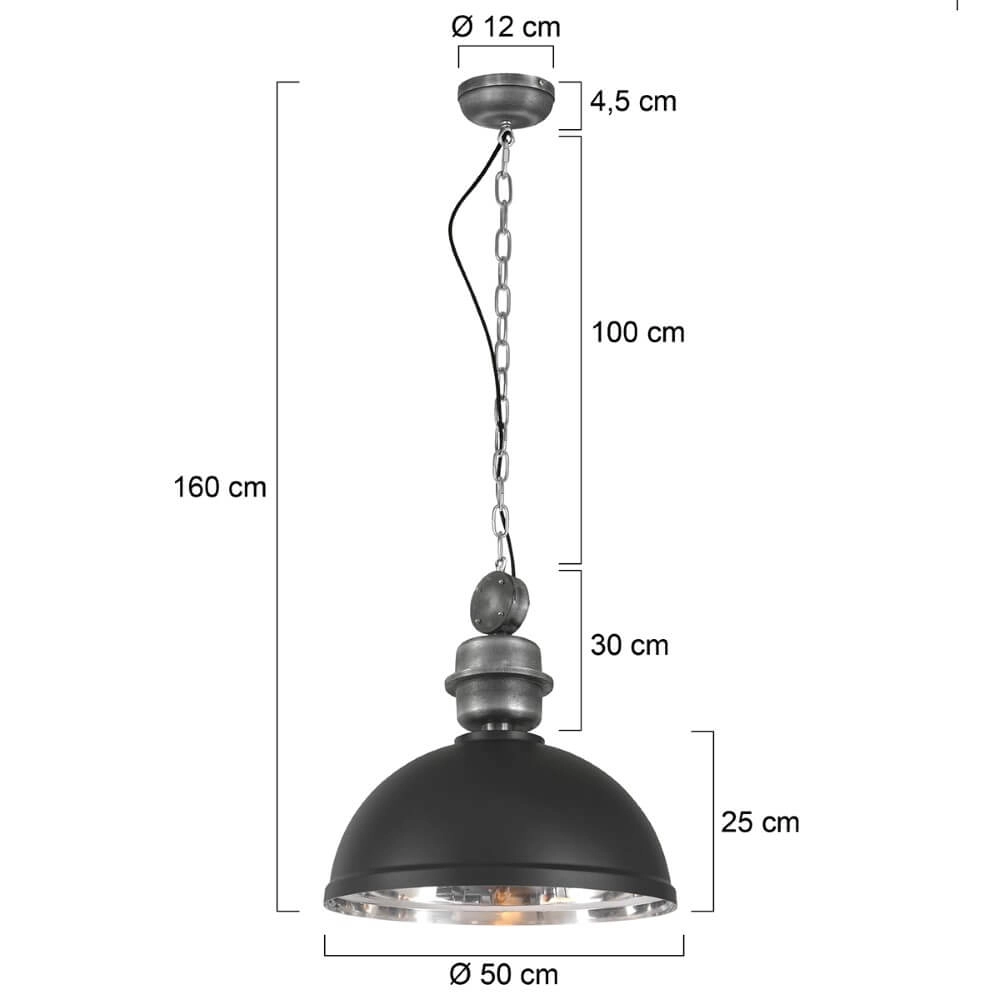 Pendant light industrial Gaeve Ø 50cm Steinhauer 8712746132069