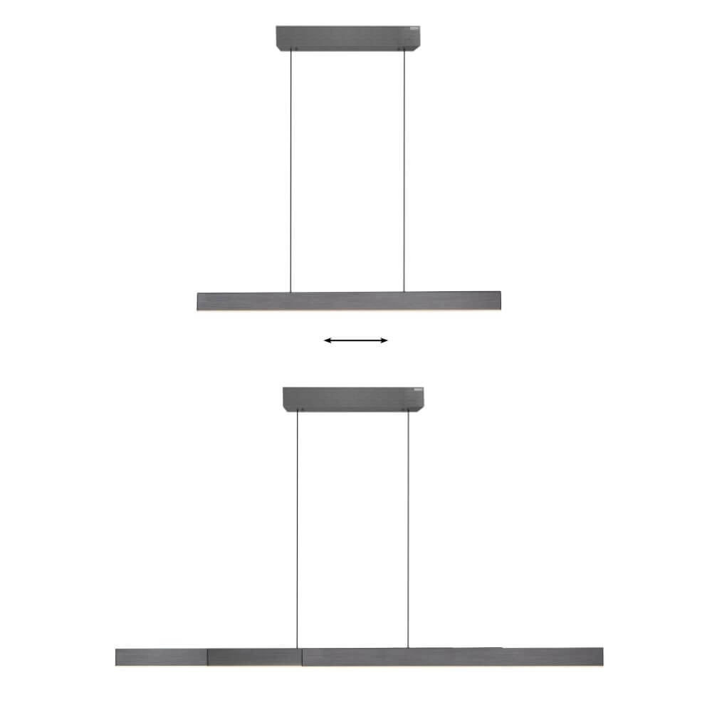Design hanging lamp Pure Moto-Rise gray Paul Neuhaus 4012248366653