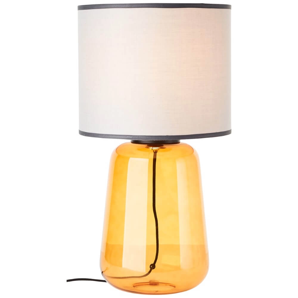 Table lamp Hydra yellow with gray