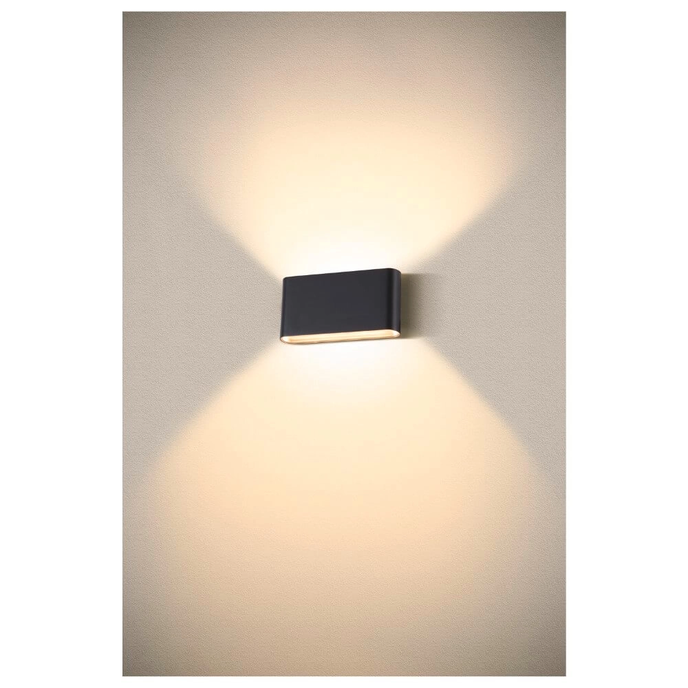 Led wall spot Oval 18 Up & down - black SLV 4024163273442