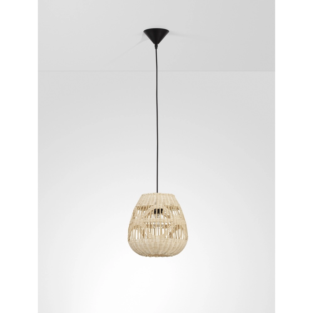 Rattan pendant lamp Marlo Ø 27cm Lyora 5212017438799