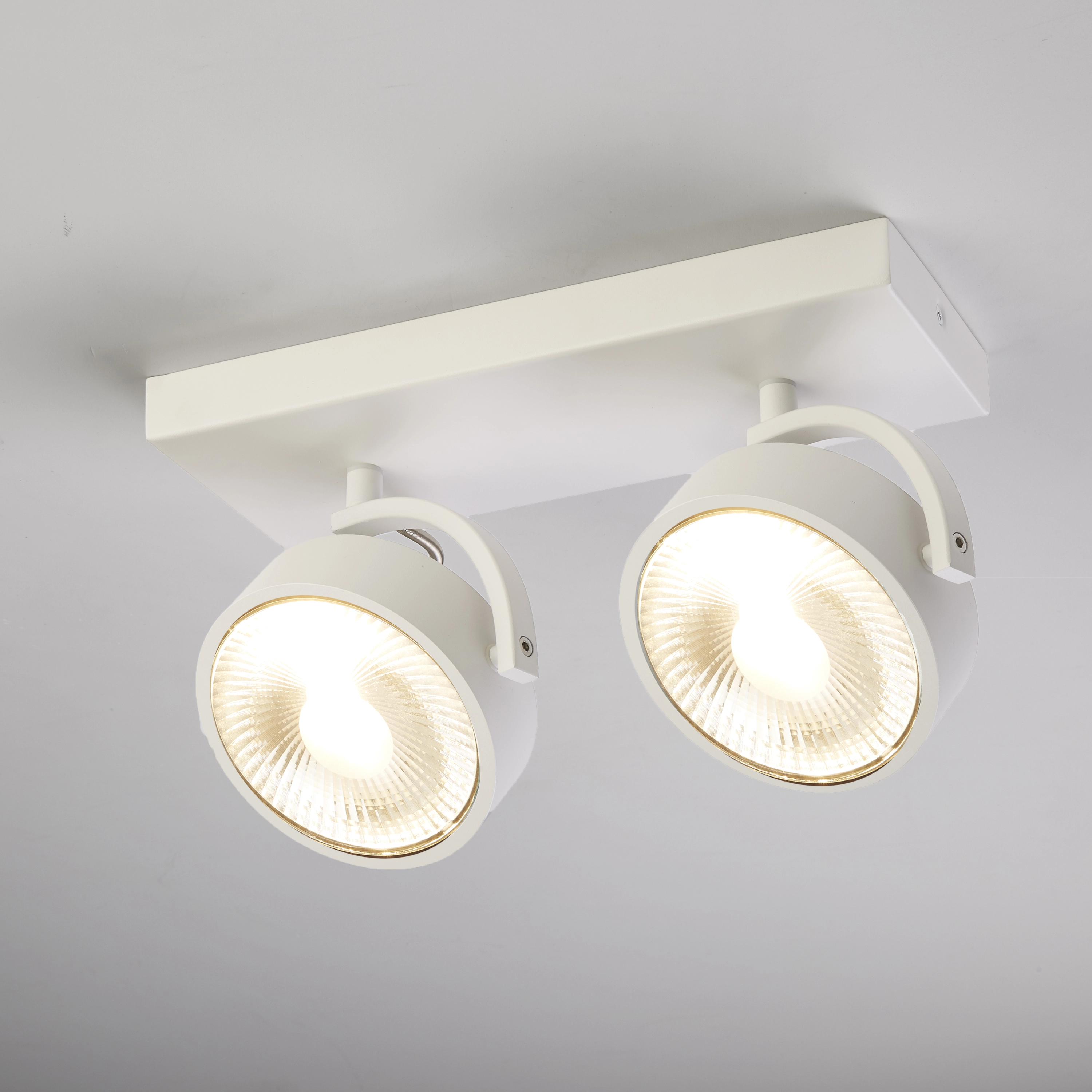 Surface-mounted spot Jupiter 2-light white