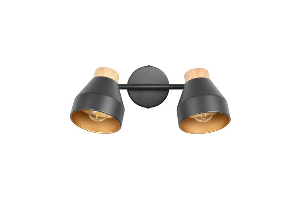 Design ceiling lamp 2-lights Valentin black Trio 4017807637410