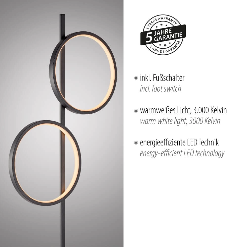 Floor lamp Mini Ritus black Just Light 4043689000233